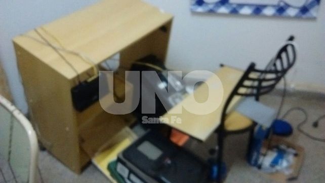 Se llevaron de todo. Así encontraron los trabajadores del jardín hoy las instalaciones.&nbsp;