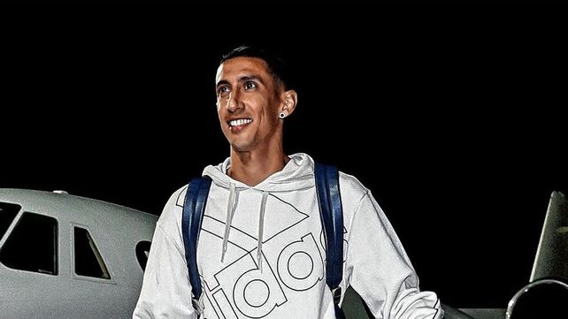 Ángel Di María llegó a Italia para firmar contrato con la Juventus.