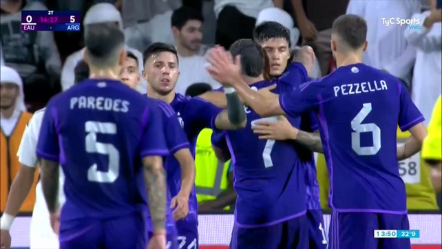 Argentina goleó 5 a 0 a Emiratos Árabes, Messi jugó los 90 y ningún jugador terminó lesionado