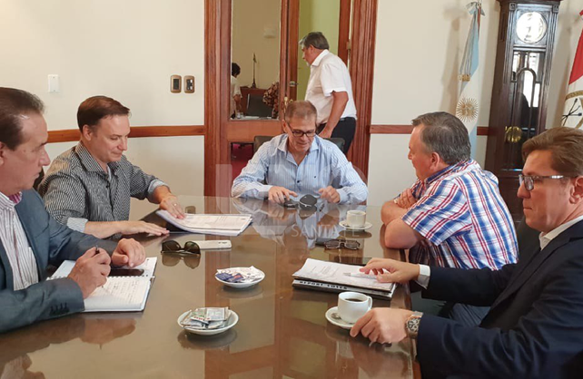 Borgonovo recibió en Casa de Gobierno a Marcón