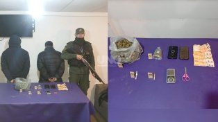 Gendarmería aprehendió a dos vendedores de marihuana que operaban bajo la modalidad delivery