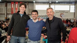 El senador radical Martín Lousteau visitó la provincia para apoyar al precandidato del PRO.