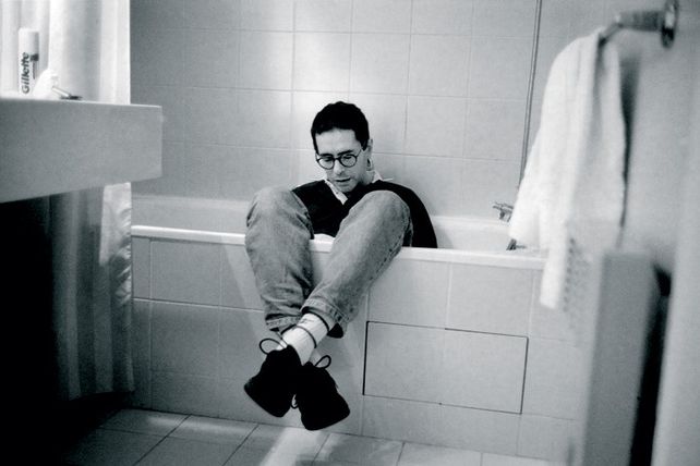 Un joven César Aira.