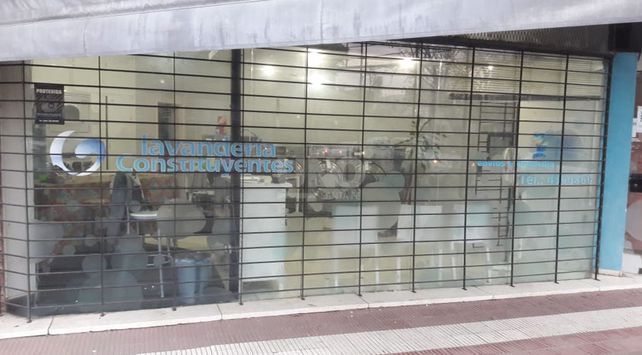 El comercio asaltado.