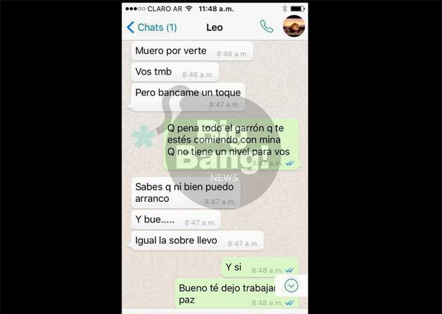 Amalia Granata se separó de Leonardo Squarzon al descubrirle una infidelidad
