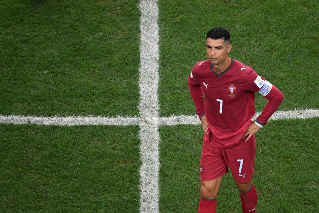 Ronaldo no pudo contener su frustración ante la eliminación de Portugal.
