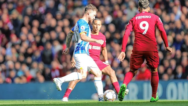 Premier League: Brighton rescató un empate ante Liverpool