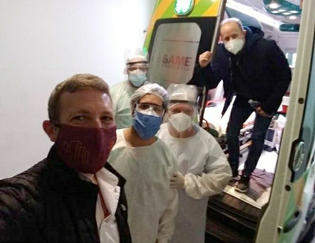 Insaurralde fue dado de alta con terapia de plasma.