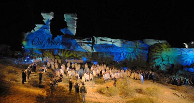 Bicentenario en Valle de la Luna: coros provinciales cantaron el Himno Nacional