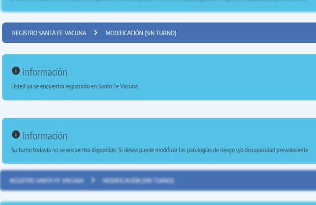 Para pedir turno de vacunación en Santa Fe