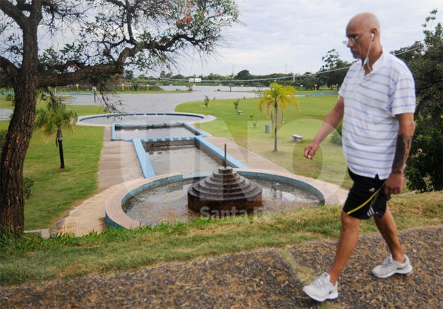 Sin actividad. La intención es evitar que todo el parque se llene de agua y también afecte a El Quillá / Foto: Manuel Testi - Uno Santa Fe