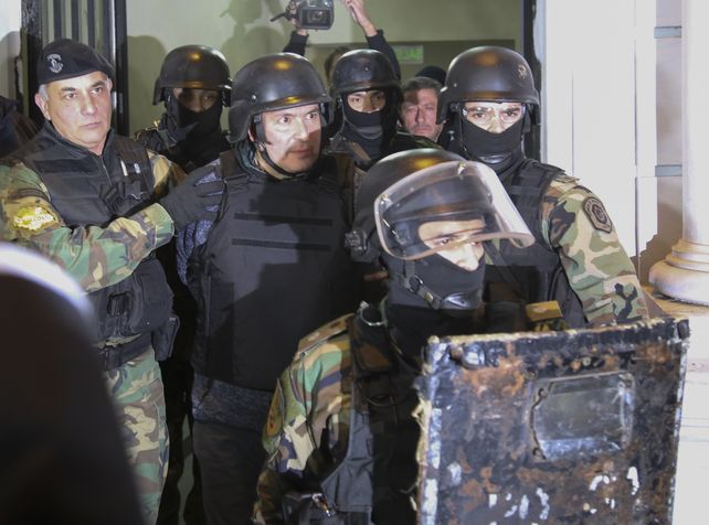 Operativo. López fue trasladado desde General Rodríguez