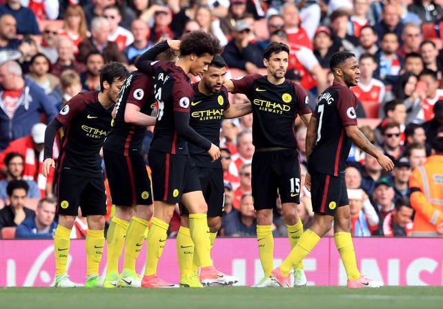Afilado. Agüero anotó un gol con la camiseta de Manchester City.