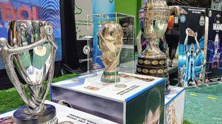 Las tres copas serán exhibidas en el Centro de Convenciones de Concordia.