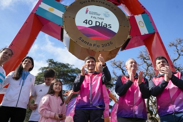 Cuenta regresiva para los Juegos Suramericanos. El gobernador Pullaro y el intendente Javkin
