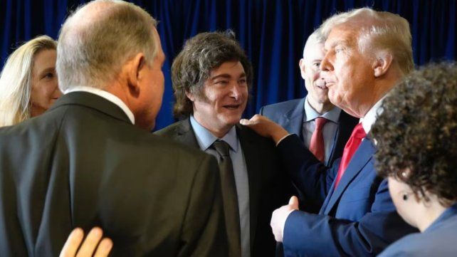 El presidente de Argentina Javier Milei y el presidente de EE. UU. Donald Trump