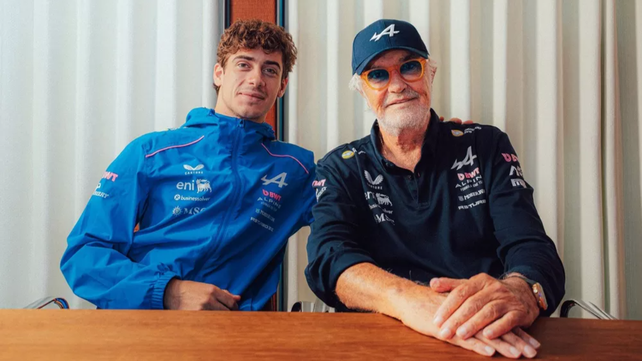 La palabra de Franco Colapinto y Flavio Briatore luego del anuncio de Alpine
