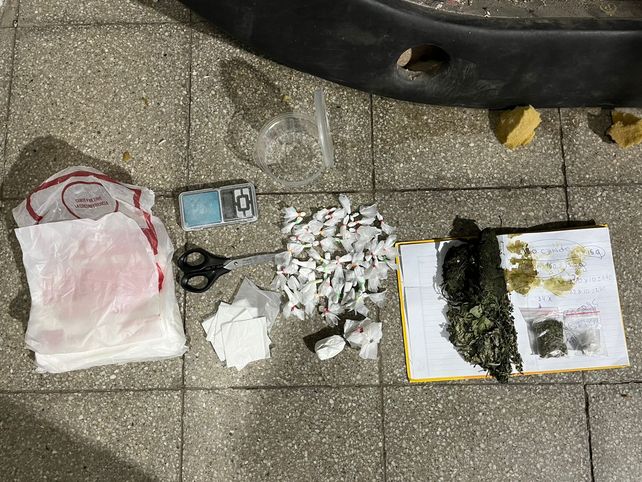 Parte de la cocaína secuestrada en la zona oeste