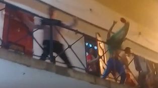 El festejo de uno de los goles de Unión en la cárcel de Coronda