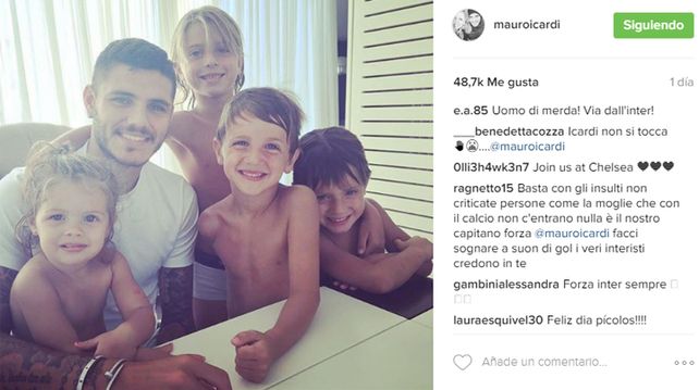 La foto de Maxi López por el día del niño generó polémica