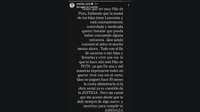 Tenés que ser muy hijo de pu...: el duro mensaje de Wanda Nara a Mauro Icardi