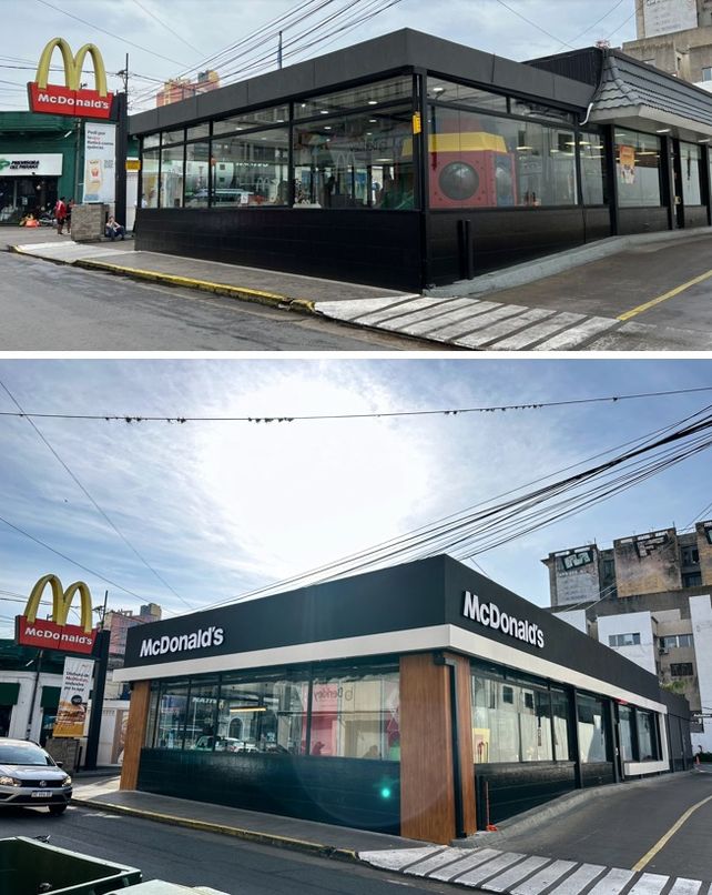 McDonalds renueva y moderniza su local en peatonal San Martín y Eva Perón en Santa Fe