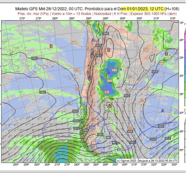 Clima: el 2023 llega con lluvias y con perspectivas de un debilitamiento de La Niña