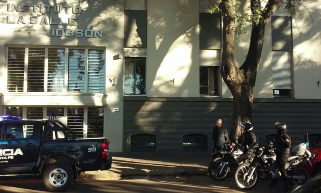 Amenaza en La Salle Jobson. Gentileza Mauro González.