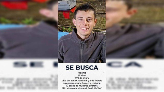 Paraná: apareció el joven oriundo de Basavilbaso