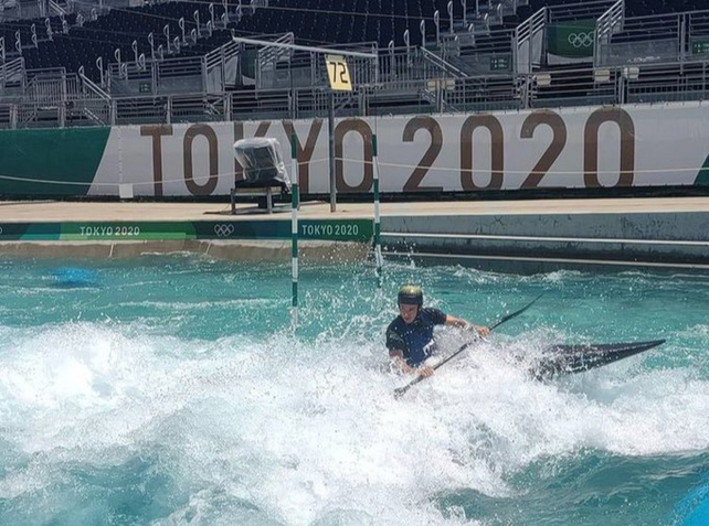 Lucas Rossi quedó eliminado en el slalom del canotaje