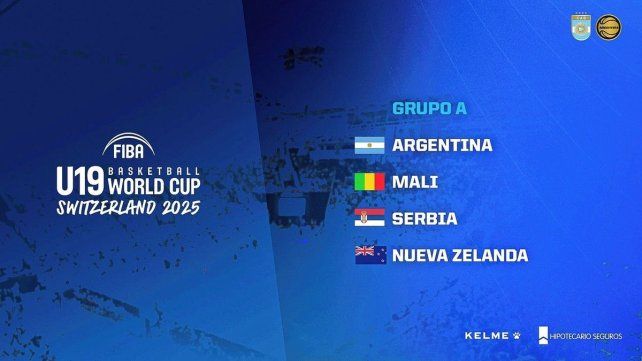 Argentina conoce a sus rivales para el Mundial U19 masculino.