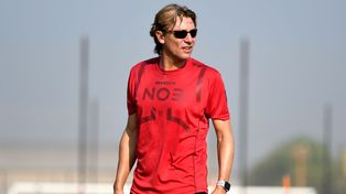 Gabriel Heinze condujo la práctica este viernes por la mañana en Bella Vista y luego brindó una conferencia de prensa. (Foto: Newells)