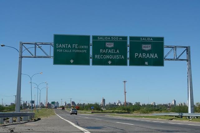 Vialidad Nacional finalizó la señalización en los accesos a Santa Fe