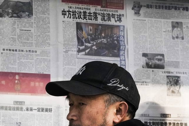 La prensa china siguió el caso del globo derribado y los casos posteriores. 