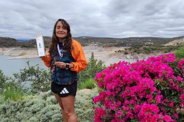 La santafesina Vanesa García compitió en la maratón de Querétaro en México.