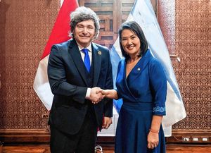 Milei se reunió con Keiko Fujimori en Lima antes de su asunción presidencial