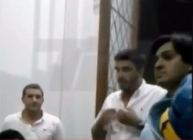 El jefe comunal de Olavarría en una captura del video que se difundió hoy.