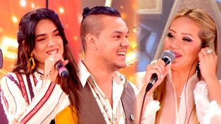Ángela Leiva, Brian Lanzelotta y Karina, frente a frente en la gala del Cantando 2020.&nbsp;