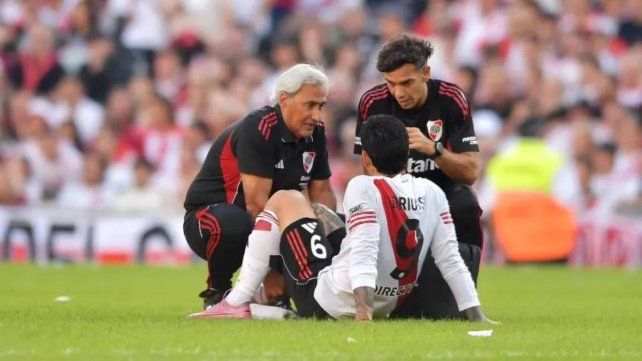 Sebastián Driussi lleva cuatro desgarros desde que volvió a River.