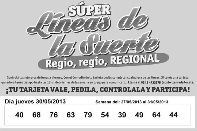 Seguí jugando con las Súper Líneas de las Suerte