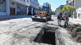 Finalizó la reparación de la red cloacal en calle Echagüe