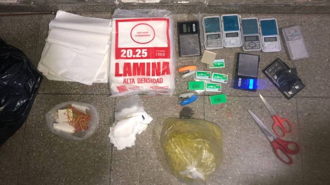 Los elementos secuestrados en zona oeste