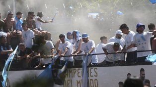 Los festejos por el título en Qatar fueron multitudinarios.
