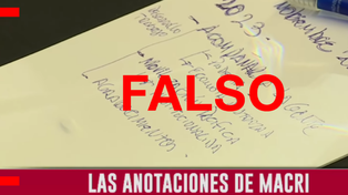 No, las anotaciones virales con errores ortográficos no son de Mauricio Macri