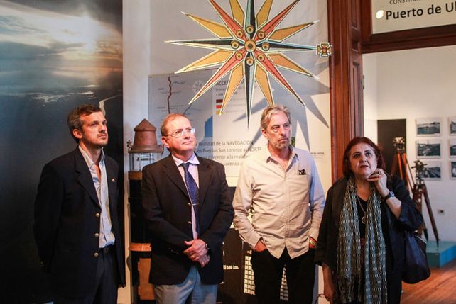 Las autoridades provinciales y del Puerto en el encuentro para concretar un nuevo espacio público cultural.