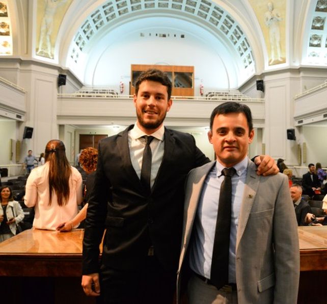 Premiado. Gonzalo (izquierda).