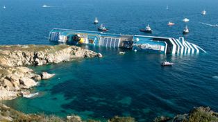 Suenan las sirenas a un año del naufragio del crucero Costa Concordia en Italia