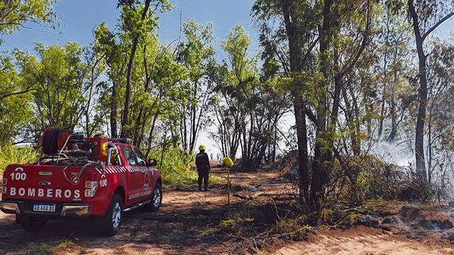 En acción. Los bomberos de Victoria