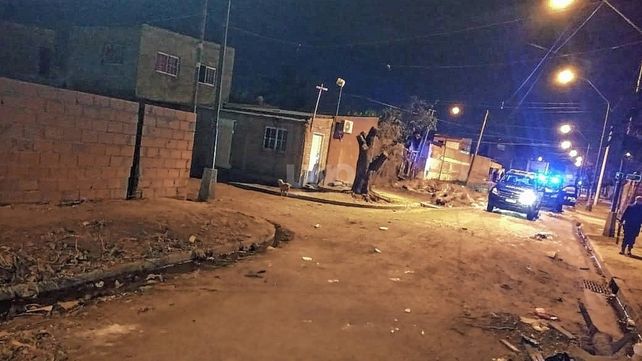 El lugar donde ocurrió el homicidio en barrio San Lorenzo