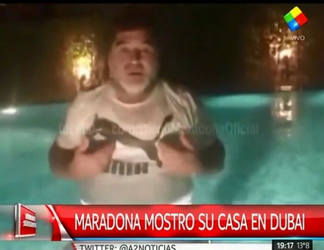 Diego Maradona y un tour virtual por su casa en Dubai